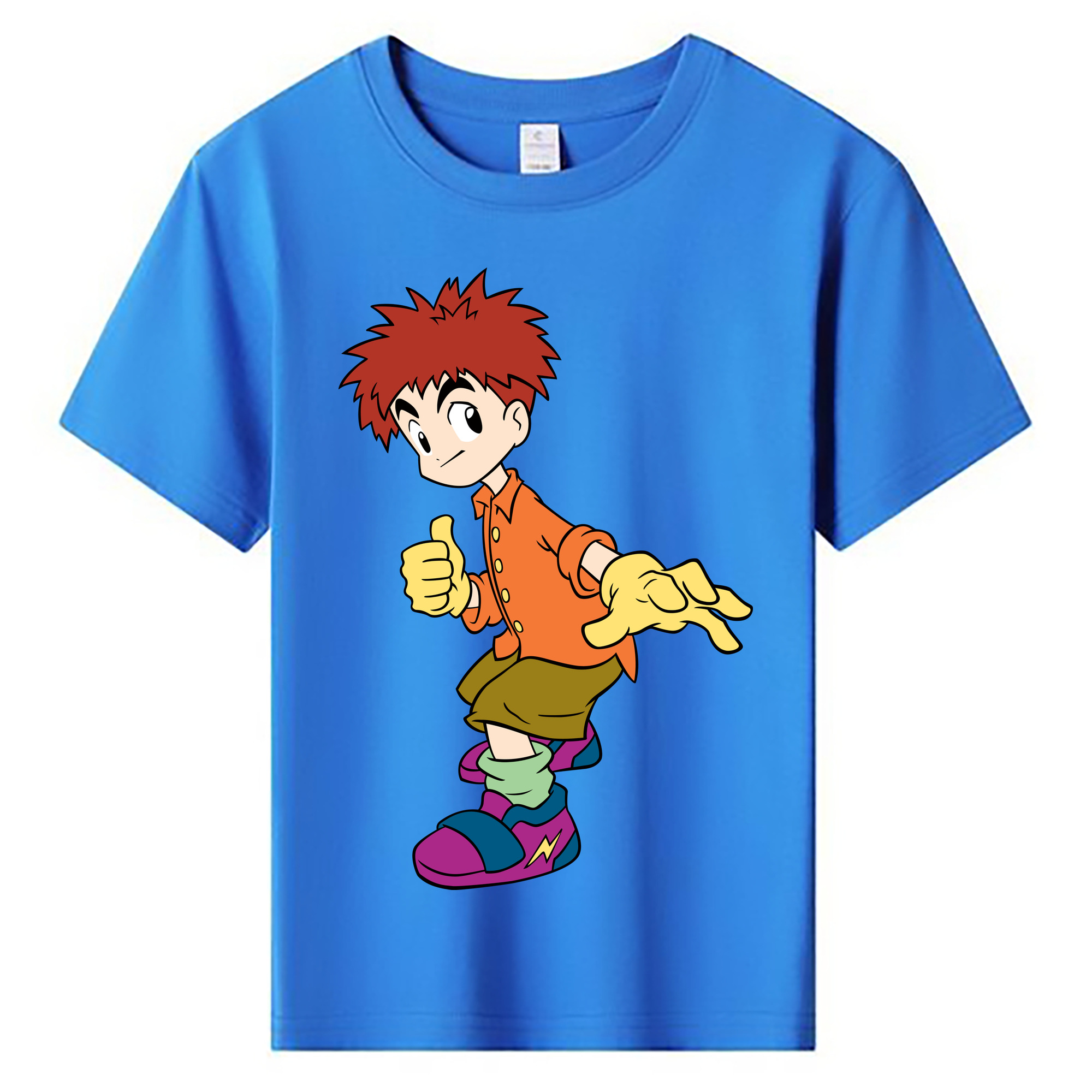（画像用） Digimon デジタルモンスター/デジモン 綿100％キッズTシャツ（フロントプリント）